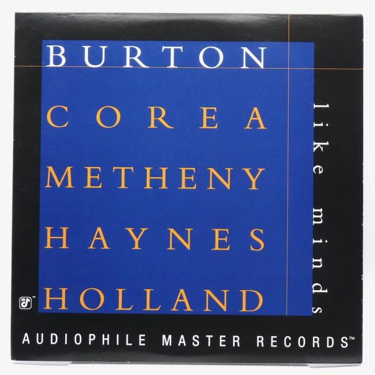 Like Minds / Burton • Corea • Metheny • Haynes • Holland  --  Doppio LP 33 giri  180 gr. - VINILI BLU - Made in USA 2003 - PURE AUDIOPHILE RECORDS - PA-003 (2) - LP APERTO - PROMO COPY VINILI BLU