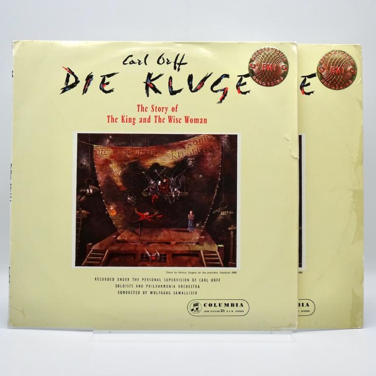 Carl Orff DIE KLUGE / Philarmonia Orchestra Cond. W. Sawallisch  --  Doppio LP 33 giri - Made in UK - Columbia SAX 2257 - B/S label - ED1/ES1 - Scalloped Flipback Laminated Cover - LP APERTO
