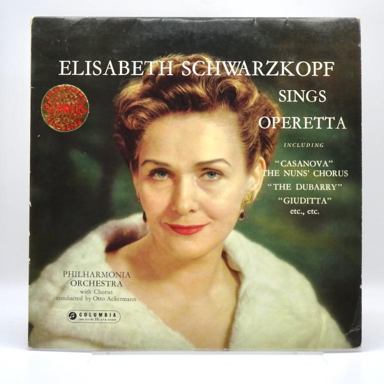 Elisabeth Schwarzkopf sings Operetta /  Philharmonia Orchestra Cond. Otto Ackermann -- LP 33 giri - Made in UK 1959 - Columbia SAX 2283 -B/S label-ED1/ES1 - Flipback Laminated Cover - LP APERTO
