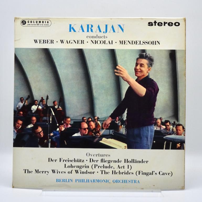 Karajan conducts WEBER, WAGNER, etc. / Berlin Philarmonic  Orchestra Cond. Karajan -- LP 33 rpm - Made in UK 1962 - Columbia SAX 2439 - B/S label - ED1/ES1 - Flipback Laminated Cover - OPEN LP