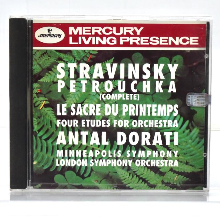 Stravinsky PETROUCHKA - LE SACRE - 4 ETUDES / Minneapolis Symphony, London Symphony Orchestra  Cond. A. Dorati  --  CD -  Made in USA 1993 - MERCURY  434 331-2  - SEALED CD