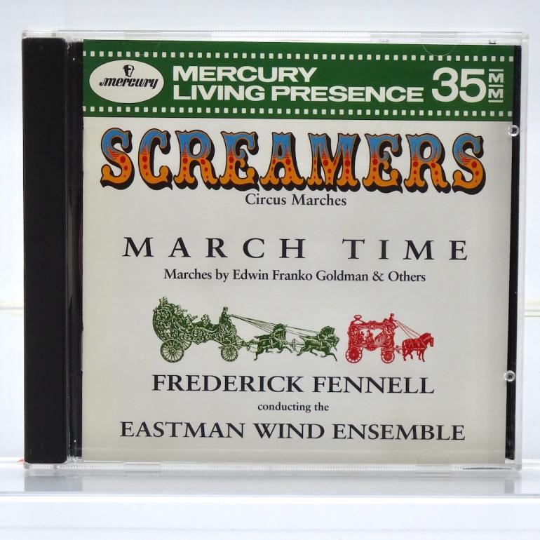 Screamers Circus Marches /  Eastman Wind Ensemble Cond. Fennell  --  CD -  Made in USA 1991  - MERCURY  432 019-2 -  OPEN CD