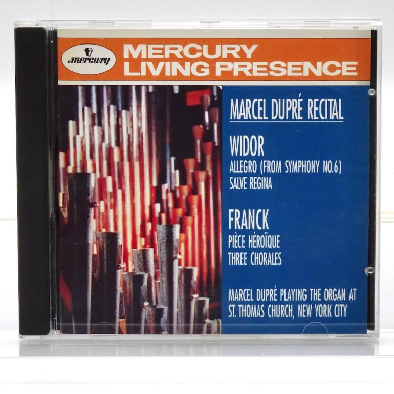 Marcel Dupré Recital (Widor-Franck) / Marcel Dupré playing the organ at St. Thomas Church, NY --  CD -  Made in USA 1992 - MERCURY  434 311-2 - OPEN CD