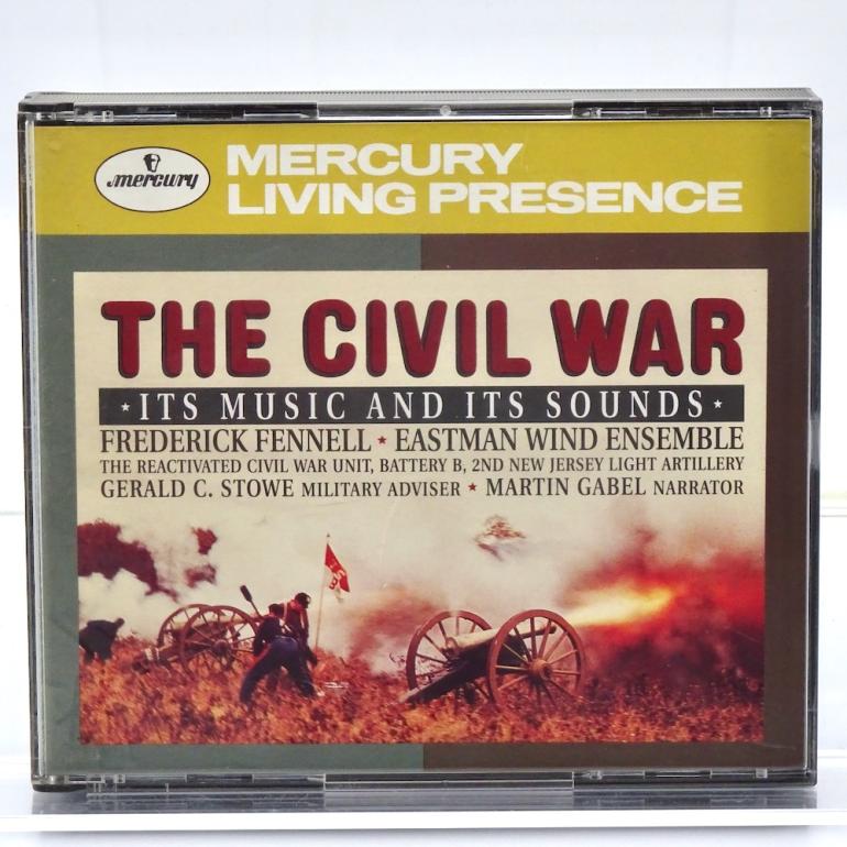 The Civil War (It's Music and its Sounds) / Eastman Wind Ensemble Cond. Fennell  --  Doppio CD -  Made in USA 1990 - MERCURY  432 591-2 - CD APERTO