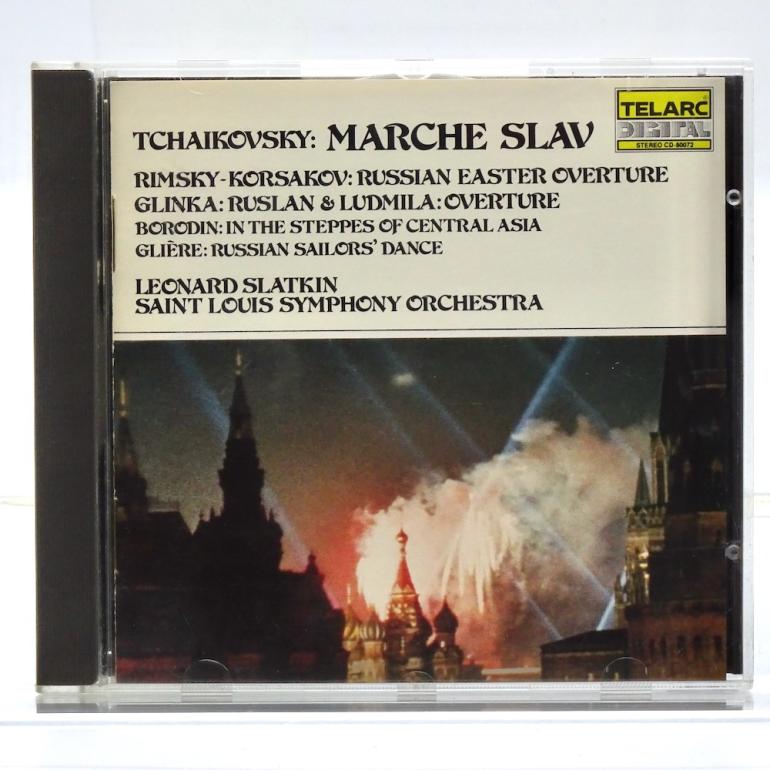 Marche Slav and other Russian Favorites / Saint Louis Symphony Orchestra Cond. Slatkin  --  CD - Made in GERMANY 1982 - TELARC - CD-80072 - OPEN CD