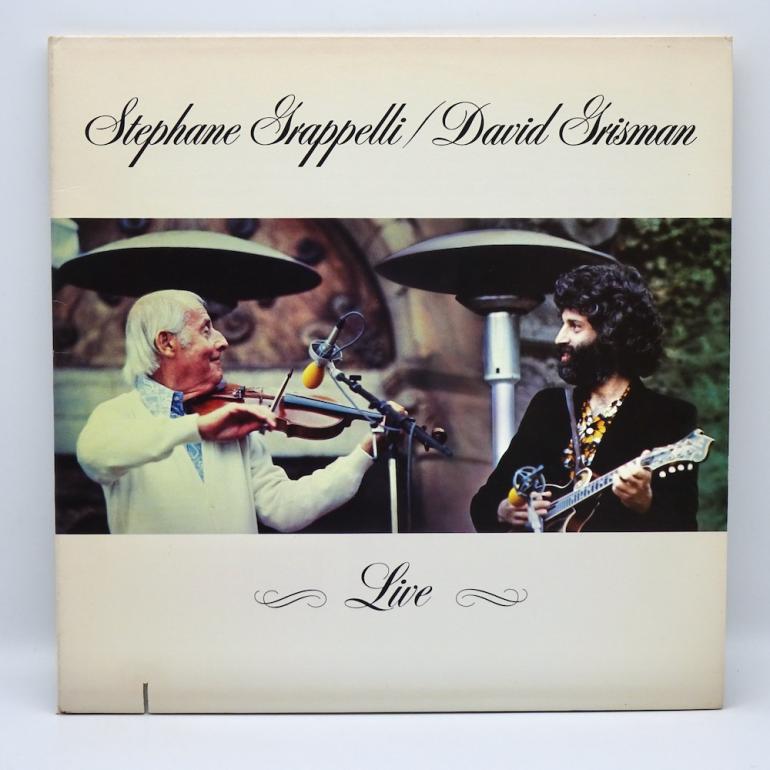 Live / Stéphane Grappelli, David Grisman  --  LP 33 giri - Made in USA 1981 - Warner Bros. Records - LP APERTO