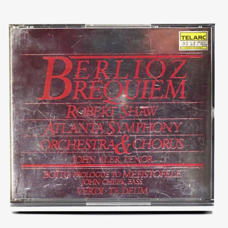 Berlioz REQUIEM OP. 5 - Boito PROLOGUE TO MEFISTOFELE - Verdi TE DEUM / Atlanta Symphony Orchestra & Chorus Cond. Shaw --  Doppio CD - Made in GERMANY 1985 - TELARC - CD-80109-2 - CD APERTO