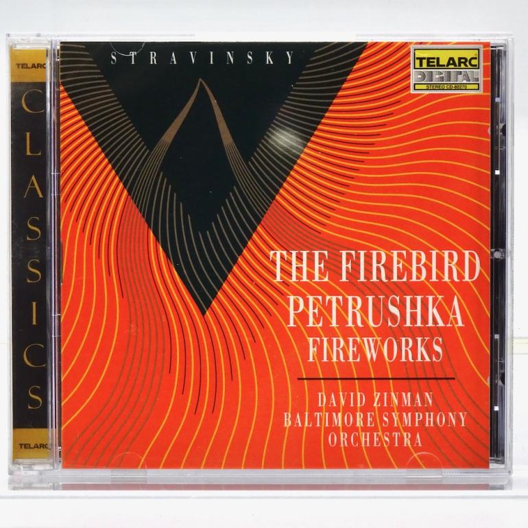 Stravinsky THE FIREBIRD - PETRUSHKA - FIREWORKS  / Baltimore Symphony Orchestra Cond. Zinman   --  CD - Made in EUROPE  1991 - TELARC - CD-80270 - OPEN CD