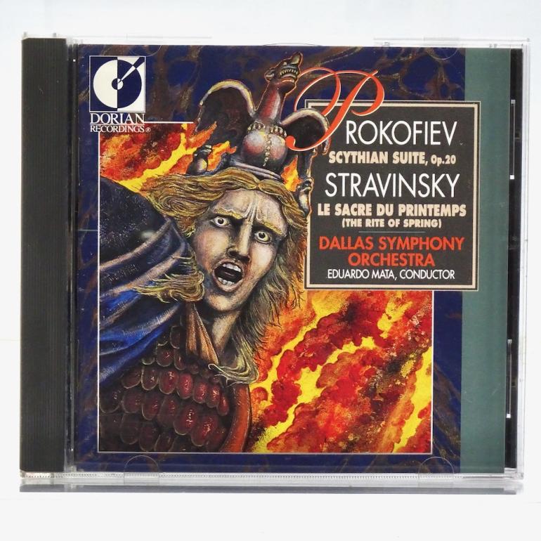 Prokofiev SCYTHIAN SUITE - Stravinsky LE SACRE DU PRINTEMPS / Dallas Symphony Orchestra Cond. Mata  --  CD - Made in USA/EUROPE 1991 - DORIAN - DOR-90156 - CD APERTO