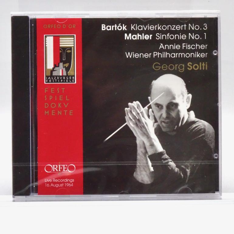 Bartok KLAVIERKONZERT NO. 3 - Mahler SINFONIE NO. 1 / A. Fischer - Wiener Philharmoniker Cond. Solti -  CD - Made in EUROPE 2004 - ORFEO - C 628 041 B mono AAD - SEALED CD