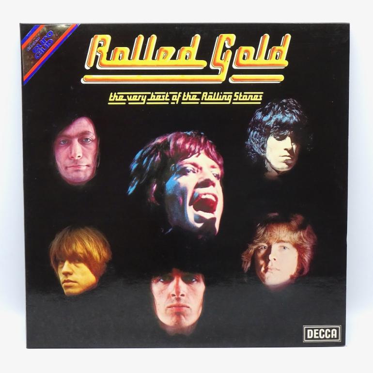 Rolled Gold: The Very Best of The Rolling Stones   / The Rolling Stones  --  Doppio LP 33 giri - Made in UK/ITALY  1975  - DECCA RECORDS - ROSTI 1/2  -  LP APERTO