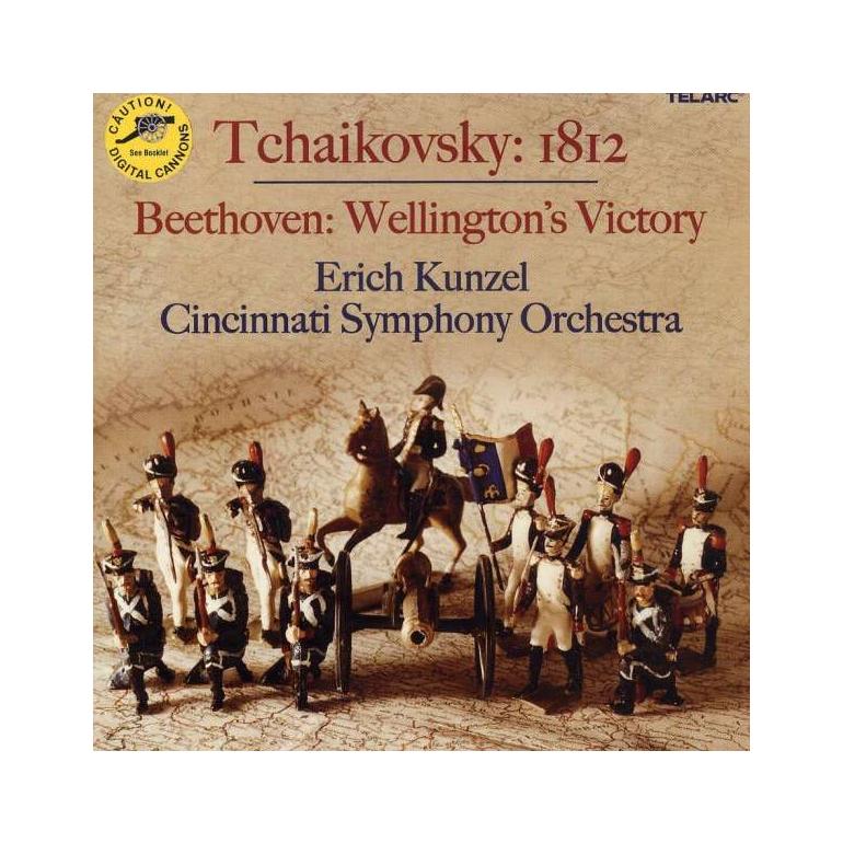 Tchaikovsky 1812 - Beethoven Wellington's Victory - Liszt  Battle of the Huns & Hungarian March to the Assault  --  CD Made in USA by Telarc - SEALED