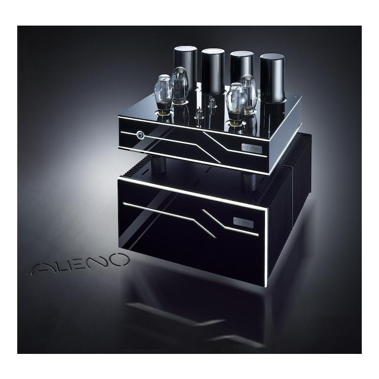ALIENO - Power Amplifier - 250 Watt per channel - Two 300B tubes - Two chassis - OTL-OCL - Pure Class A