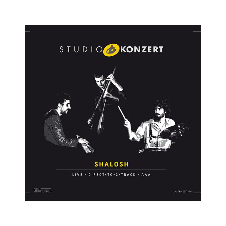 Shalosh: STUDIO KONZERT  - Gadi Stern – grand piano  David Michaeli – double bass  Matan Assayag – drums   --  LP 180 gr. Made in germany - Limited and numbered edition