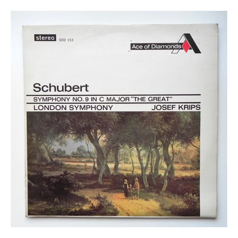Schubert SYMPHONY NO. 9  IN C MAJOR "THE GREAT" / London Symphony  conducted by Josef Krips  --  LP 33 giri -  Made in England 