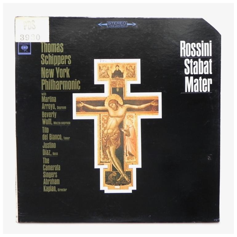 Rossini - STABAT MATER /  New York Philharmonic conducted by Thomas Schippers  --  LP 33 rpm - Made in USA