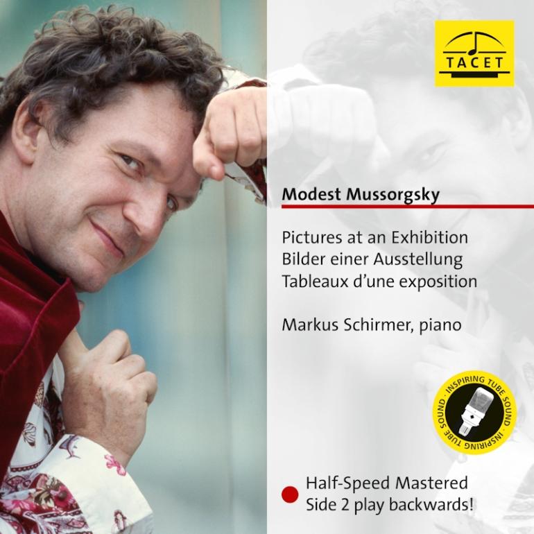 Modest Mussorgsky  - Pictures at an Exhibition - Markus Schirmer, piano  --  LP 33 giri 180 gr. - Side 2 con incisione da esterno all'interno! - Made in Germany