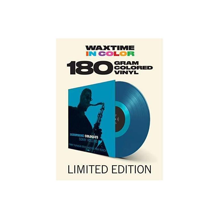 Saxophone Colossus / Sonny Rollins  --  LP 33 rpm 180 gr.  --   TRANSPARENT BLUE VINYL - Collectible Limited Edition 