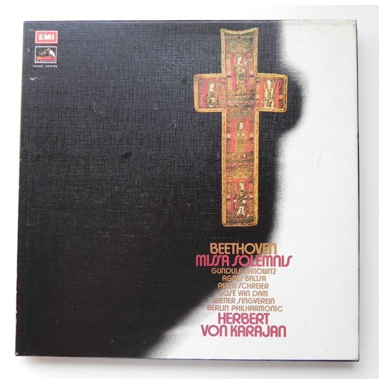 Beethoven MISSA SOLEMNIS / Berlin Philharmonic conducted by Herbert Von Karajan   --  Boxset Double LP 33 rpm - Made in UK