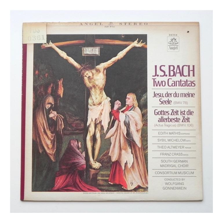  J.S. Bach TWO CANTATAS / Consortium Musicum dir. Wolfgang Gonnenwein  --  LP 33 giri - Made in USA - ANGEL 36354