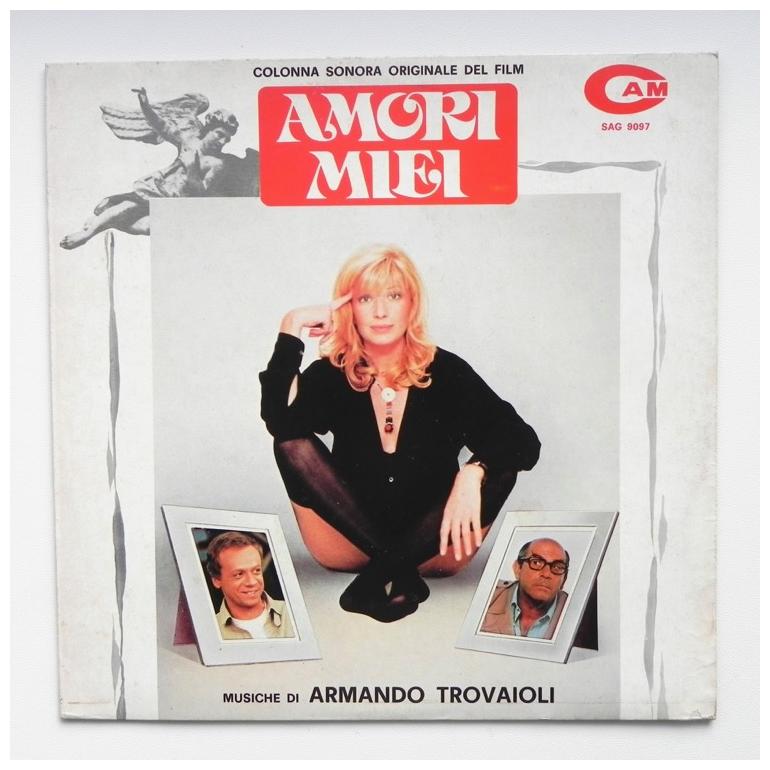 Original Soundtrack of AMORI MIEI - Music by Armando Trovaioli --  LP 33 rpm  - Made in ITALY by CAM - SAG 9097 -  PROMO COPY - OPEN LP 