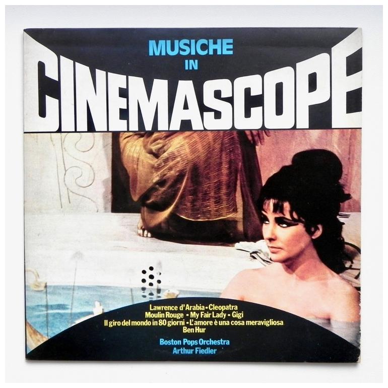 Musiche in Cinemascope (Music from Million Dollar Movies)  / Boston Pops Orchestra - conductor A. Fiedler  --  LP 33 giri  - Made in ITALY by RCA -TCL1 7010 - COPIA PROMO - LP APERTO 