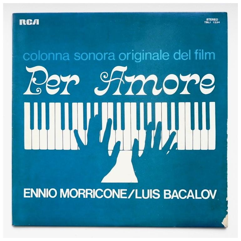 Original Soundtrack of PER AMORE - Music by Ennio Morricone / Luis Bacalov --  LP 33 rpm  - Made in ITALY by RCA -TBL1 1234 -  PROMO COPY - OPEN LP