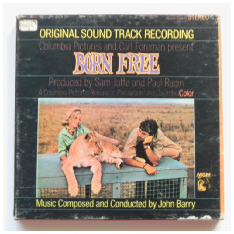 Born Free  (Original Soundtrack) / John Barry - MGM - STC 4368 - Recorded Magnetic Tape on 7" reel - 4 Tracks - 7.5 IPS  - ORIGINAL TAPE 