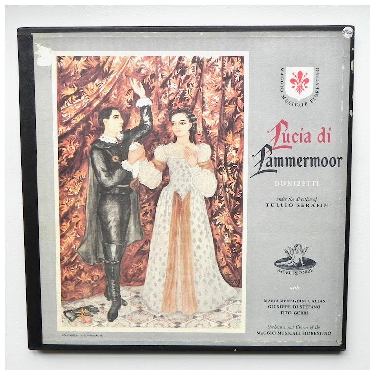 Donizetti LUCIA DI LAMMERMOOR / Maggio Musicale Fiorentino Conductor Tullio Serafin  --  BOXSET 2 LP 33 rpm - Made in USA - ANGEL - 3503 B -  OPEN BOXSET  