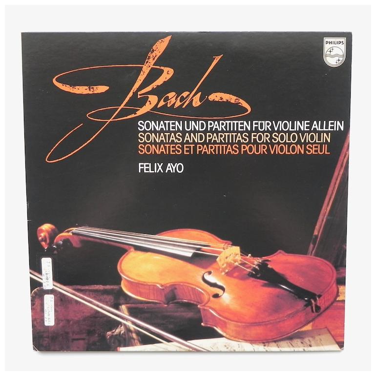 Bach SONATAS AND PARTITAS FOR SOLO VIOLIN / Felix Ayo  --  Double LP 33 rpm - Made in Japan - PHILIPS - 13PC 130-31 - OPEN LP