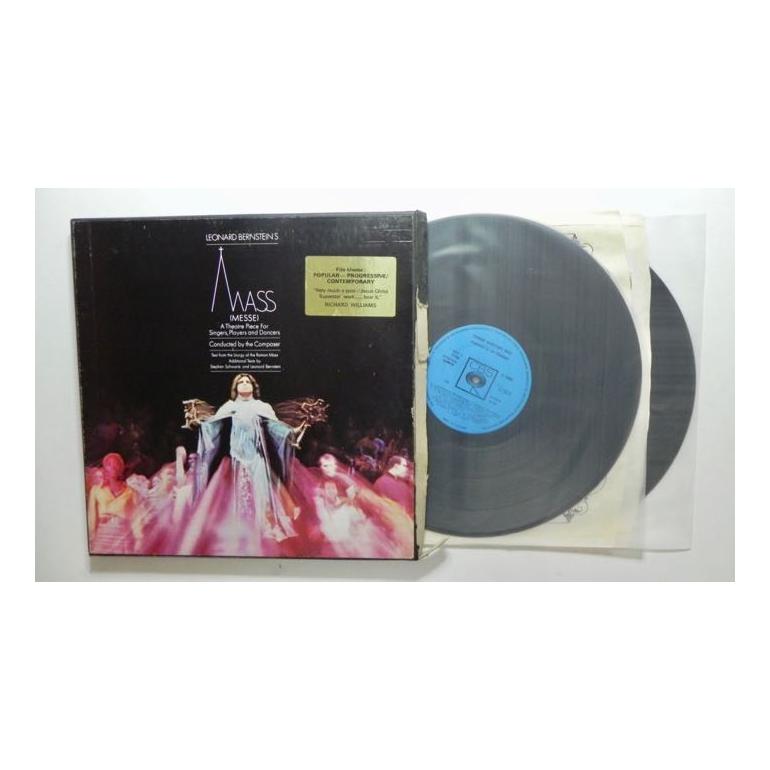 Leonard Bernstein MASS / Conducted by Leonard Bernstein   --  BOX con 2 LP 33 giri - CBS - BOX APERTO 