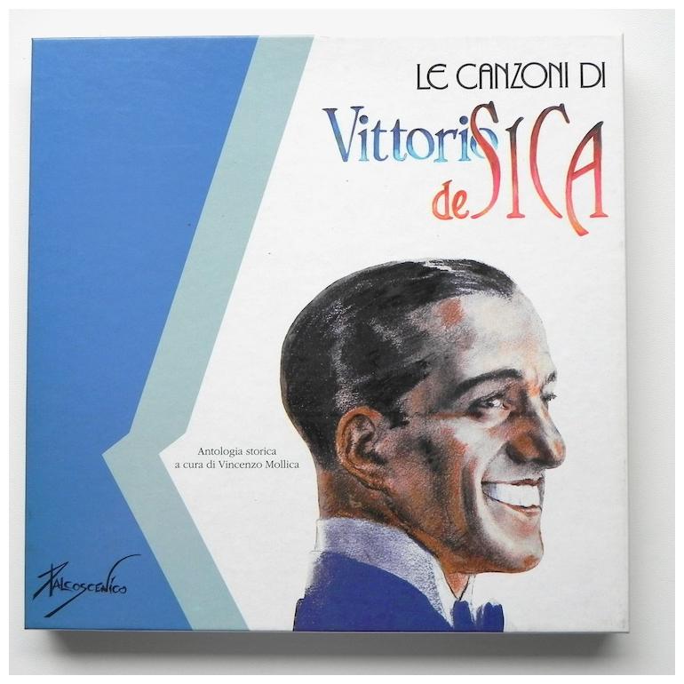 Le Canzoni di Vittorio de Sica / Vittorio de Sica - Antologia storica a cura di Vincenzo Mollica  -- 2 CDs  -  Made in Italy - CGD -9031 72347-2  - OPEN CDs
