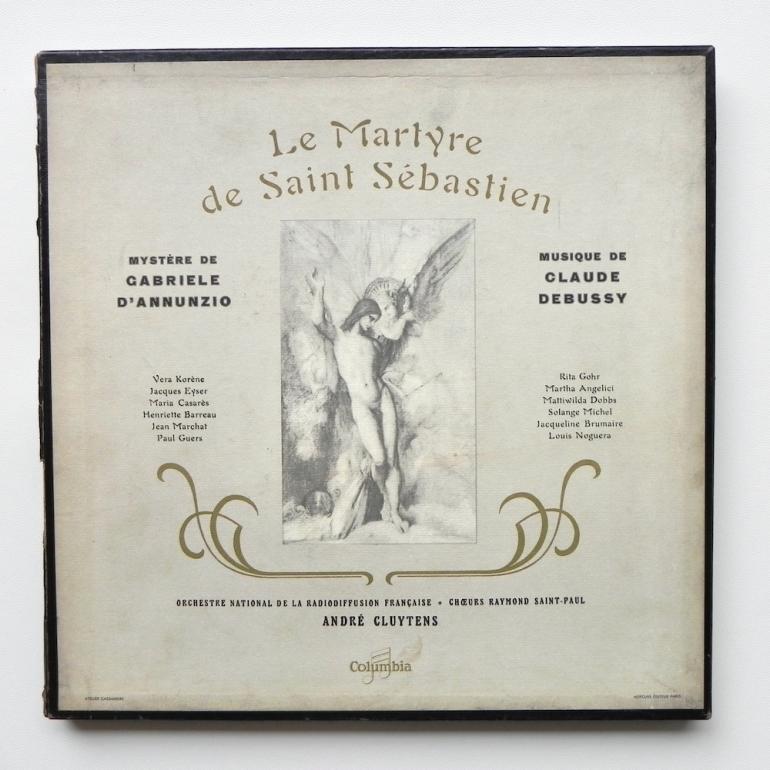 DEBUSSY Le Martyre de Saint  S&eacute;bastien /  Orchestre National de la Radiodiffusion Fran&ccedil;aise Directeur A.Cluytens - Box 3 LP 33 rpm - Made in France - COLUMBIA - MONO - FCX 338-340 - OPEN BOX 
