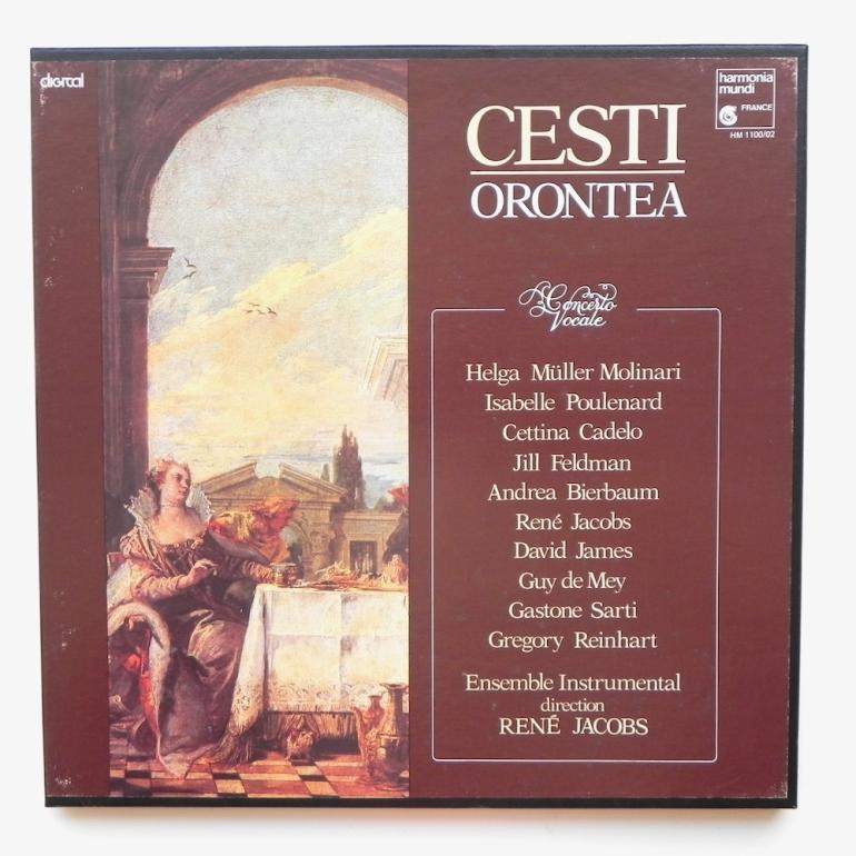 Cesti - ORONTEA / Ensemble Instrumental - Directeur Ren&eacute; Jacobs - Box with 3 LP 33 rpm - Made in France - HARMONIA MUNDI - HM1100/02 - BOX APERTO 