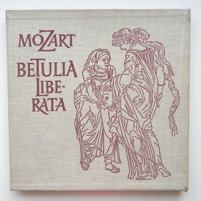 Mozart BETULIA LIBERATA / Orchester des  Angelicum  - Mailand -- Box with 3 LP 33 rpm - Made in Germany - HARMONIA MUNDI - HM 30605/7 - OPEN BOX 
