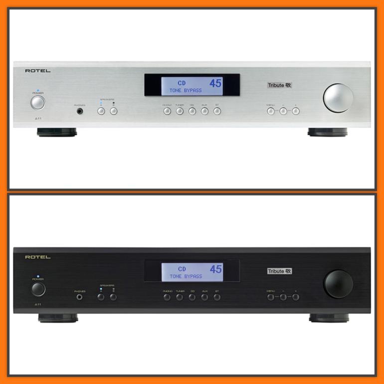 Rotel  A11 Tribute - Ken Ishiwata Tribute - Integrated Amplifier 2 x 50 W 8 ohm - Silver or Black finish - New in box